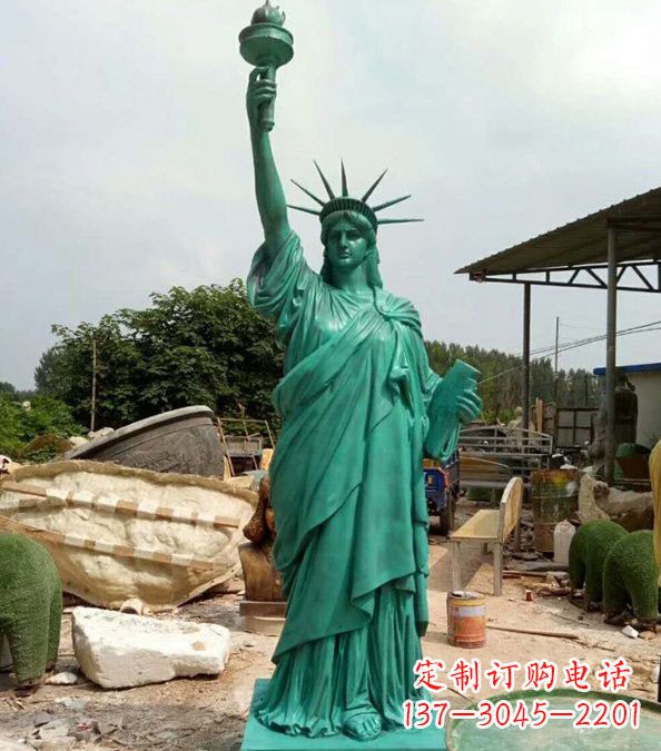 邯郸玻璃钢仿青铜自由女神像的雕塑