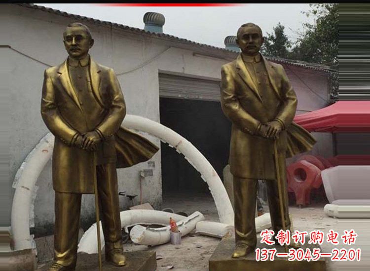 邯郸玻璃钢仿铜孙中山雕塑