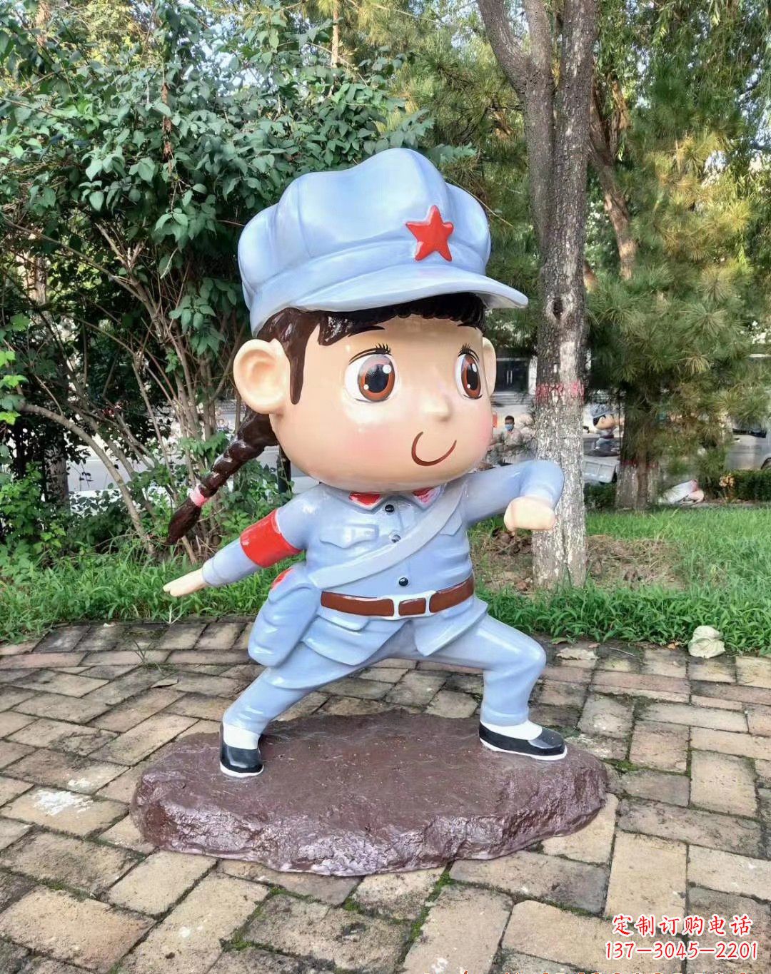 邯郸红军雕塑永记革命英雄