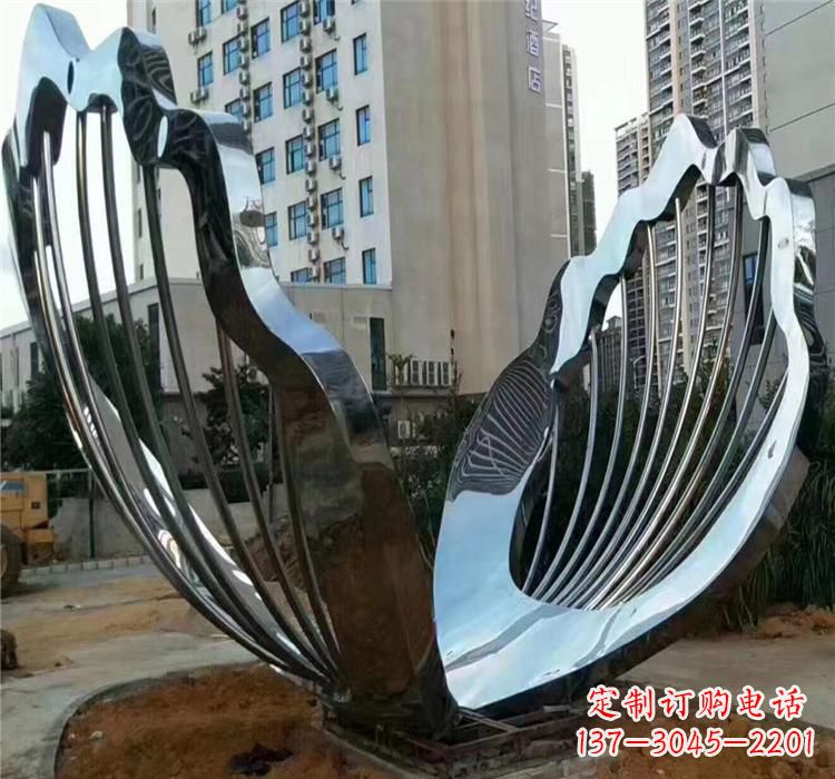 邯郸不锈钢贝壳雕塑艺术与自然的完美结合