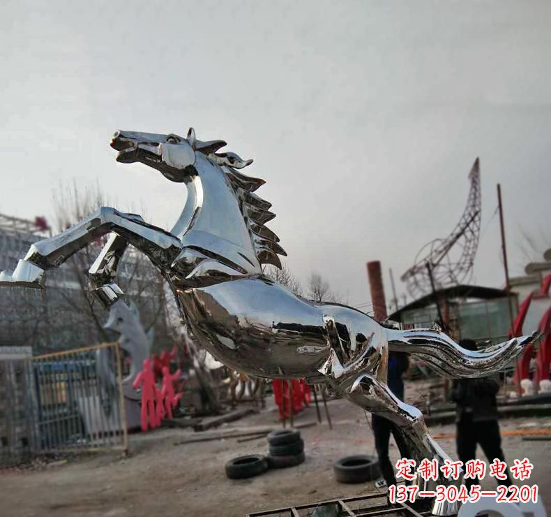 邯郸不锈钢奔跑马雕塑