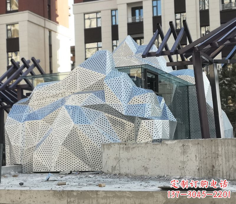 邯郸不锈钢别墅假山景观雕塑