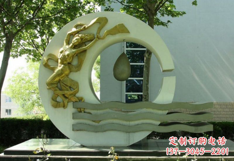 邯郸不锈钢嫦娥奔月雕塑——传承中华文化