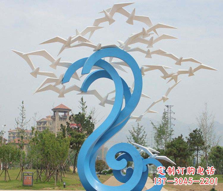 邯郸不锈钢大雁雕塑传承传统文化的象征