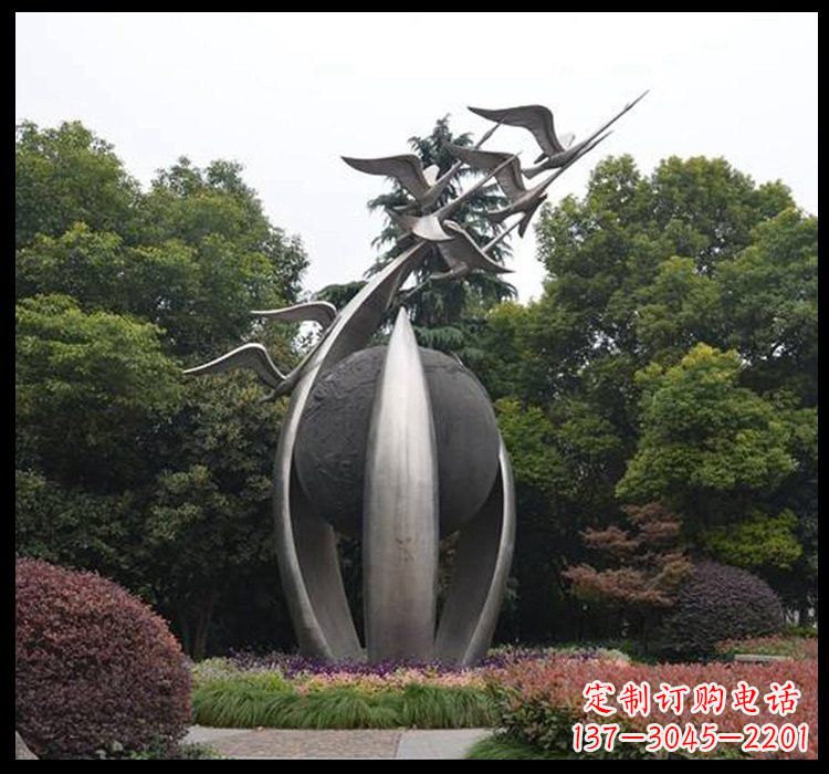 邯郸不锈钢天鹅雕塑