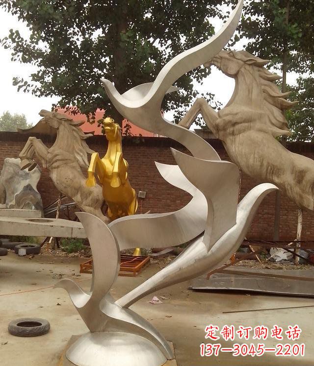 邯郸精美不锈钢鸽子雕塑
