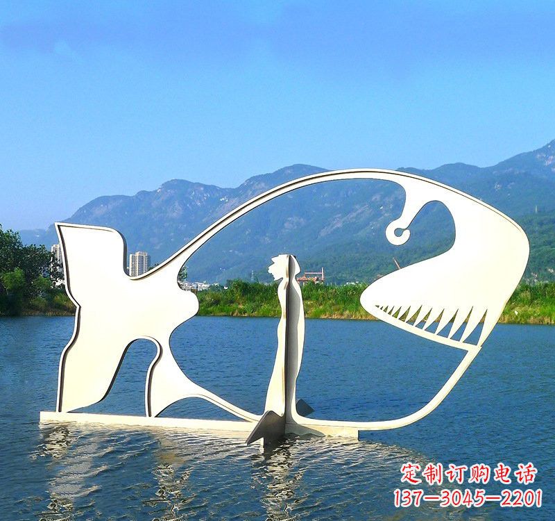 邯郸精美的不锈钢大型鲸鱼雕塑
