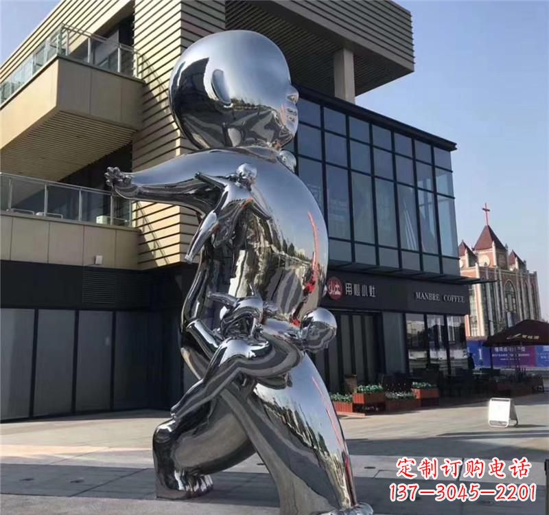 邯郸不锈钢儿童雕塑精致的艺术之作
