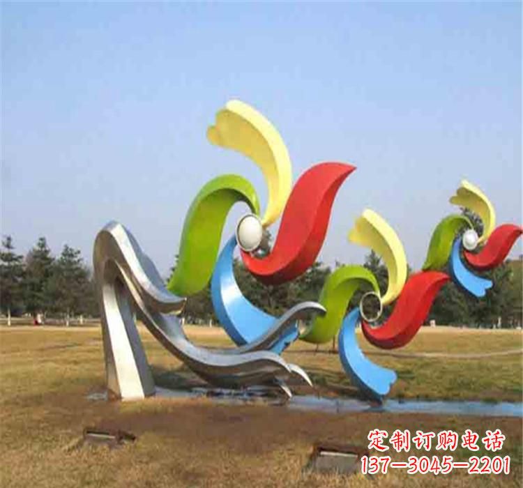 邯郸不锈钢风车雕塑绚丽多彩的艺术精品
