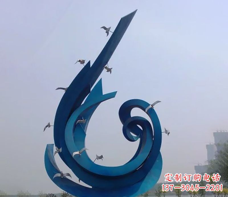 邯郸不锈钢鸽子雕塑雕刻着永恒与美丽