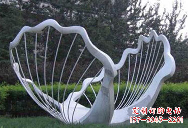 邯郸不锈钢公园的镂空贝壳雕塑