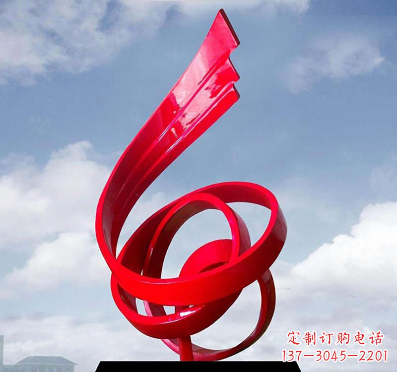 邯郸美丽的飘带雕塑——城市的精灵