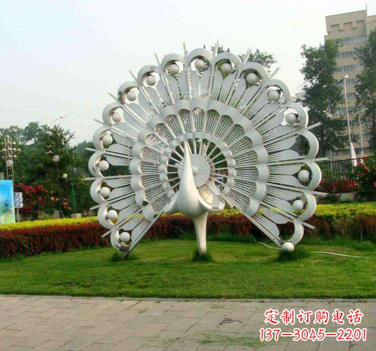 邯郸不锈钢孔雀雕塑艺术与美的完美结合