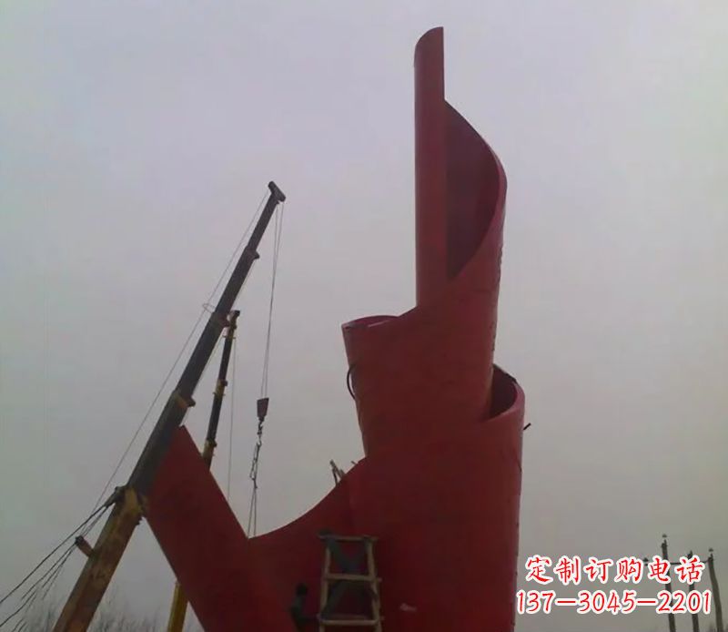 邯郸不锈钢火炬雕塑点燃社会进步的火炬