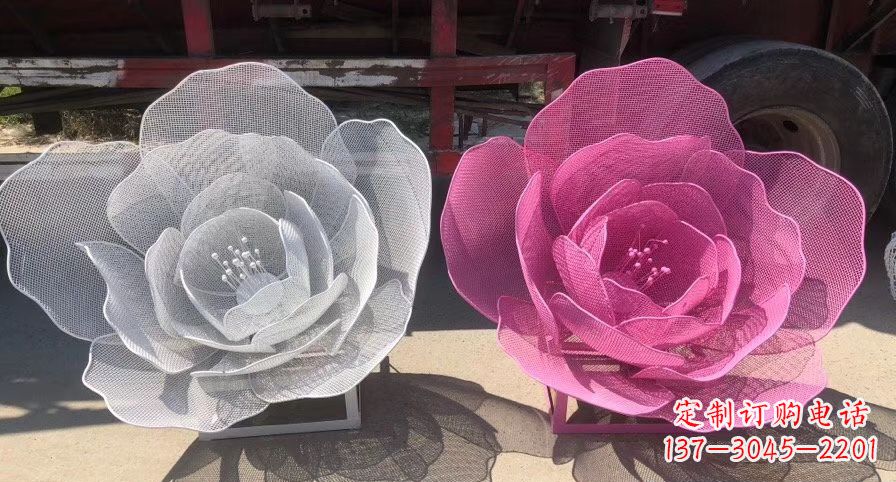 邯郸不锈钢荷花雕塑,给公园带来优雅美景