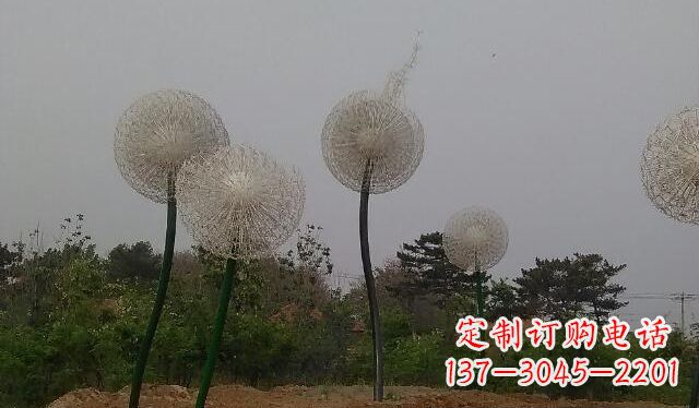 邯郸不锈钢蒲公英公园景观雕塑