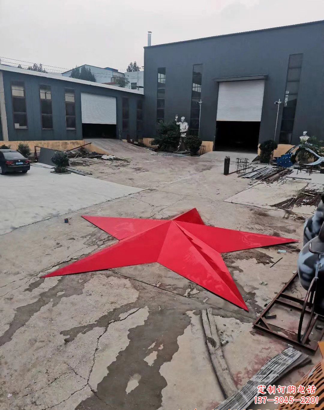 邯郸五角星的魅力不锈钢景观雕塑