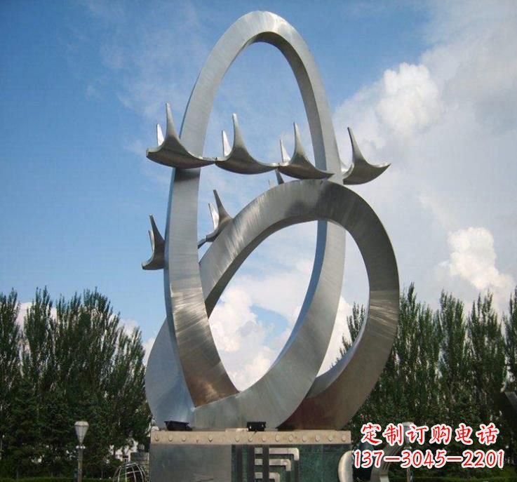 邯郸大雁飞翔——不锈钢现代大雁雕塑
