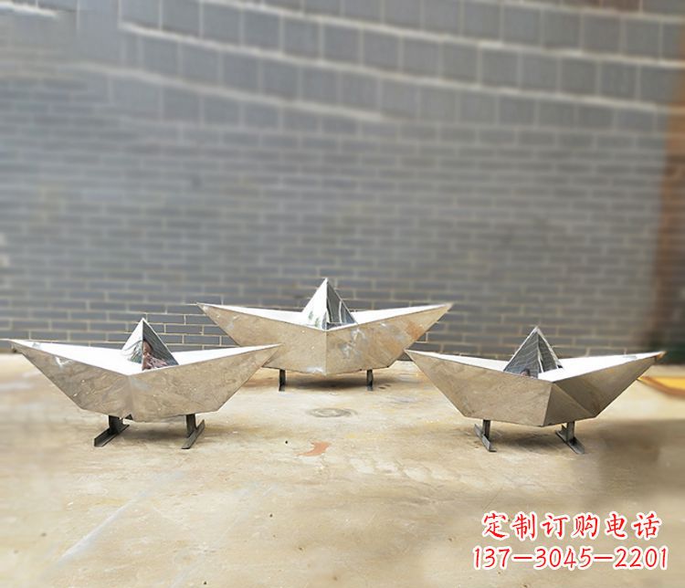 邯郸不锈钢元宝雕塑精致的艺术品