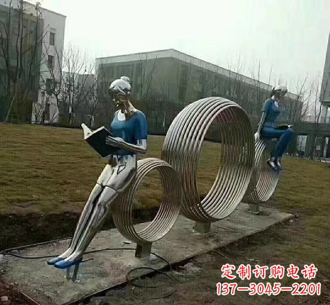 邯郸圆环读书人雕塑
