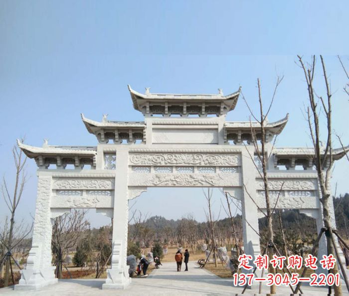 邯郸“村口三门石雕牌楼”——悠久历史的见证