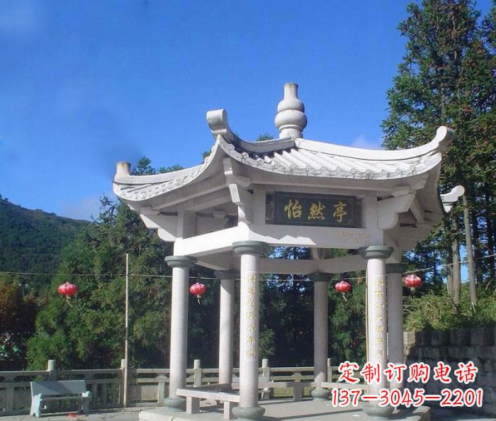邯郸精美大理石凉亭雕塑
