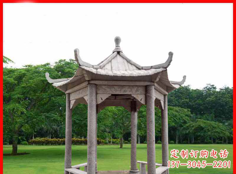 邯郸精致大理石凉亭雕塑