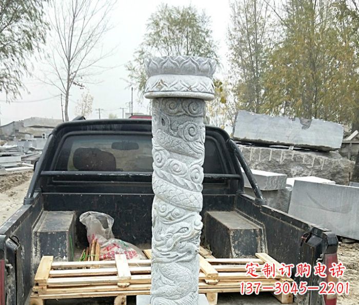 邯郸大理石龙柱雕塑