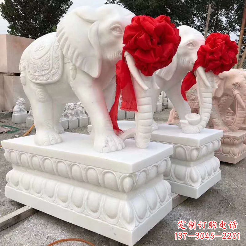邯郸大象形象石雕塑