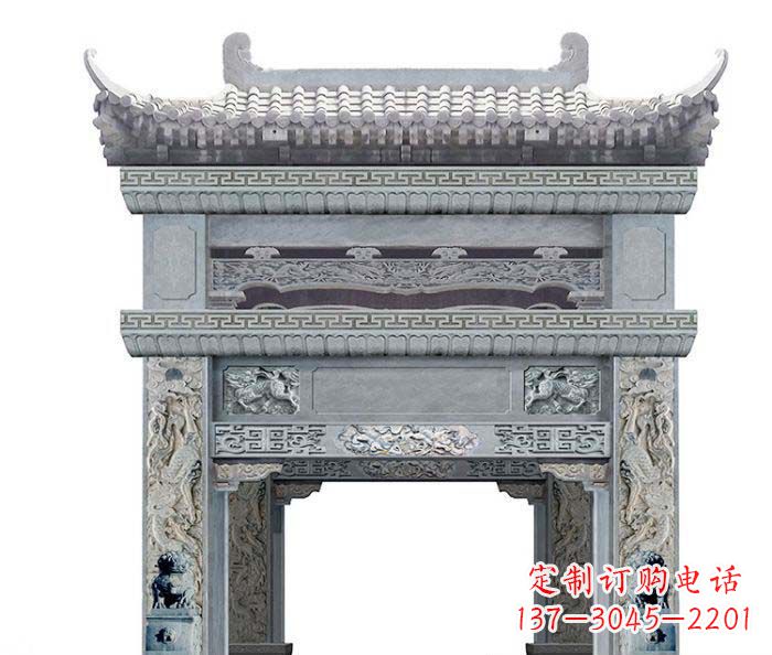 邯郸精美石雕牌坊雕塑