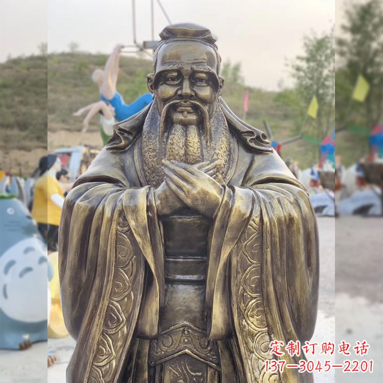 邯郸中领雕塑贵族——伟大的孔子雕塑