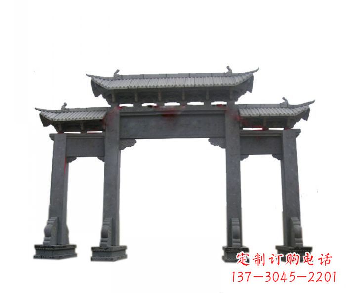 邯郸精美仿古牌坊石雕