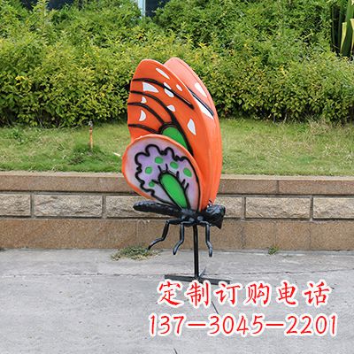 邯郸高端红色蝴蝶雕塑