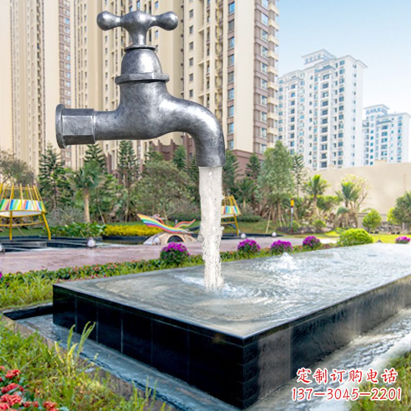 邯郸仿真水龙头流水喷泉雕塑