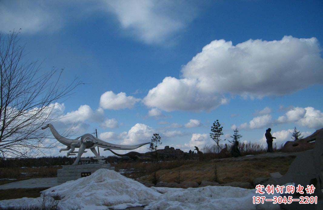 邯郸非凡巨兽——不锈钢抽象恐龙雕塑