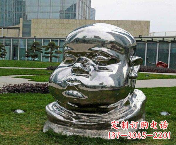 邯郸儿童不锈钢头像雕塑