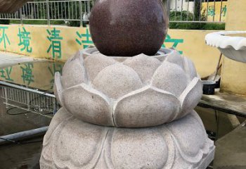 邯郸金色彩绘风水球雕塑