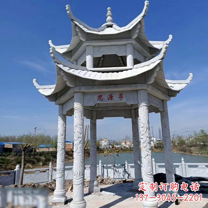 邯郸公园大理石凉亭