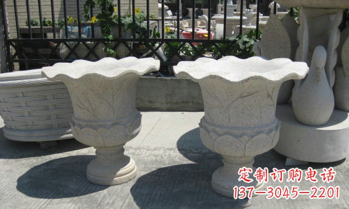邯郸大理石花盆雕塑