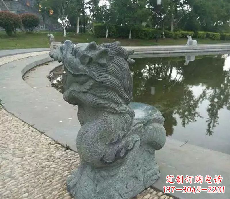 邯郸公园十二生肖龙石雕