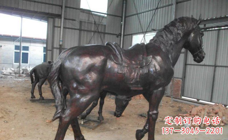 邯郸公园铜马动物铜雕