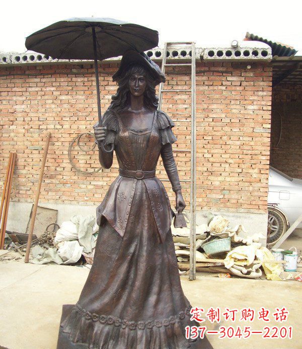 邯郸公园西洋美女人物铜雕