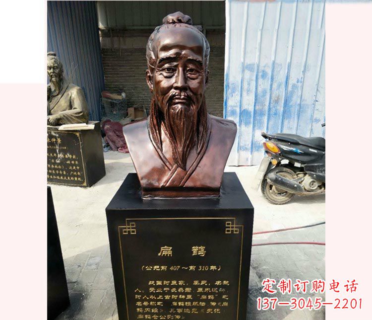 邯郸铸造古代名医扁鹊胸像，展现生命的传承之美