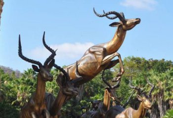 邯郸立体雕塑——羚羊奔跑