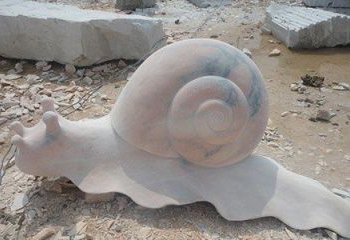 邯郸真实大小的蜗牛石雕