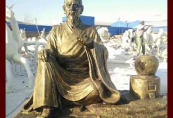 邯郸张仲景雕塑——杰出古代名人熬中药的传奇