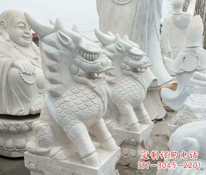 邯郸中领雕塑麒麟石雕:传承古典韵味