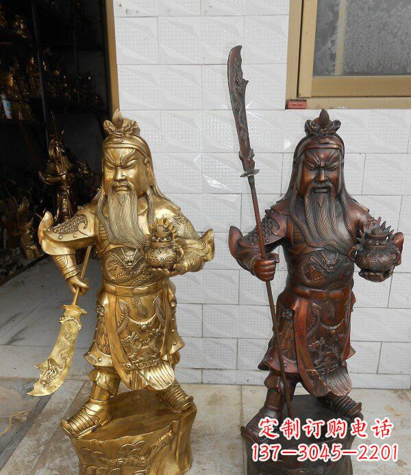 邯郸拥有历史韵味的关公武财神铜雕