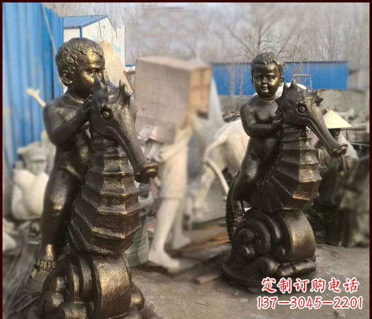 邯郸海马公园铜马雕塑-专业定制,艺术精致