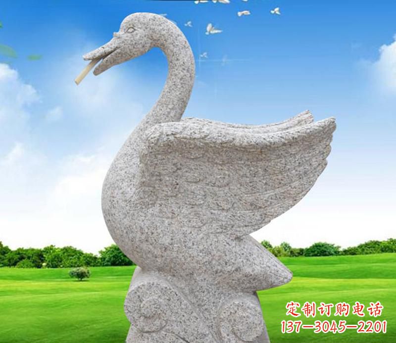 邯郸花岗岩艺术天鹅雕塑